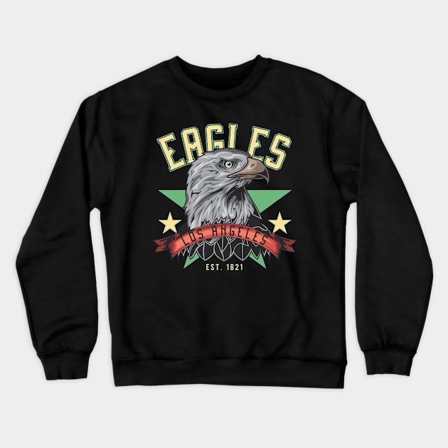 Eagles Los Angeles Crewneck Sweatshirt by animericans